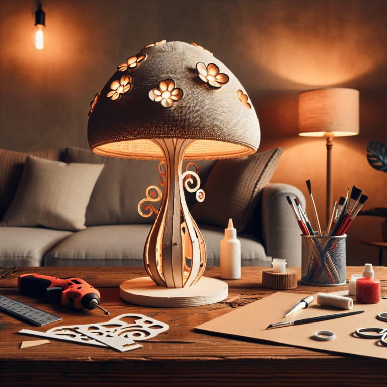 Home Makeover: DIY Mushroom Lamp Decor