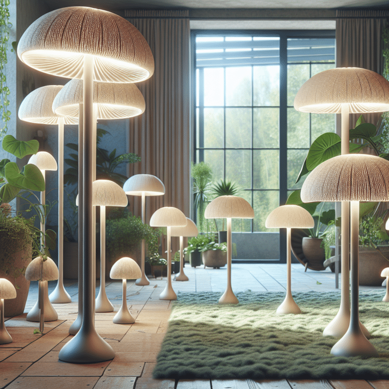 LED Mushroom Lamps for Eco Homes