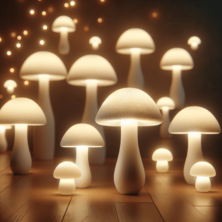 LED Mushroom Lamps with Sleep Mode