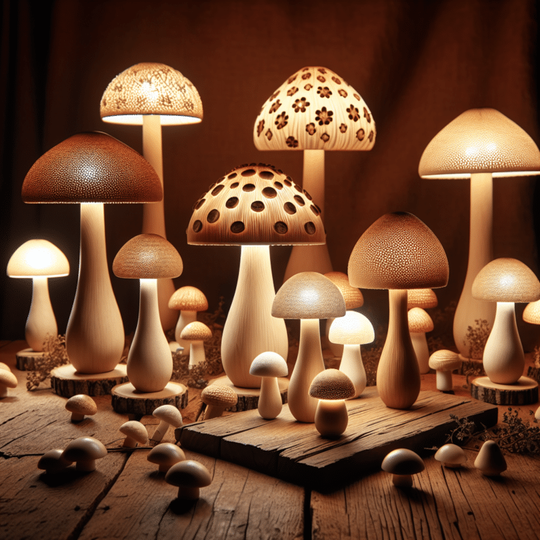 Environmentally Friendly Mushroom Lamps