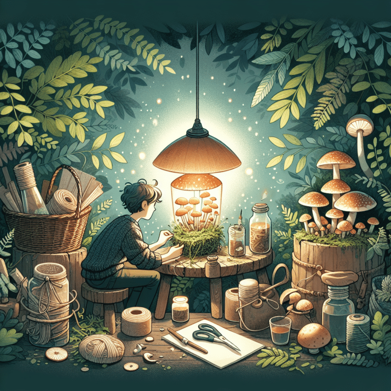 Embracing Sustainability: Craft Your Own Mushroom Lamp