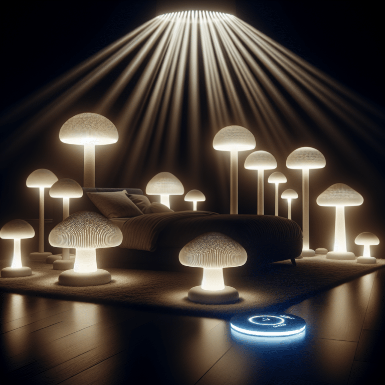 LED Mushroom Lamps with Sleep Mode