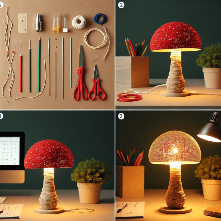 Brighten Your Workspace: A DIY Mushroom Desk Lamp Tutorial