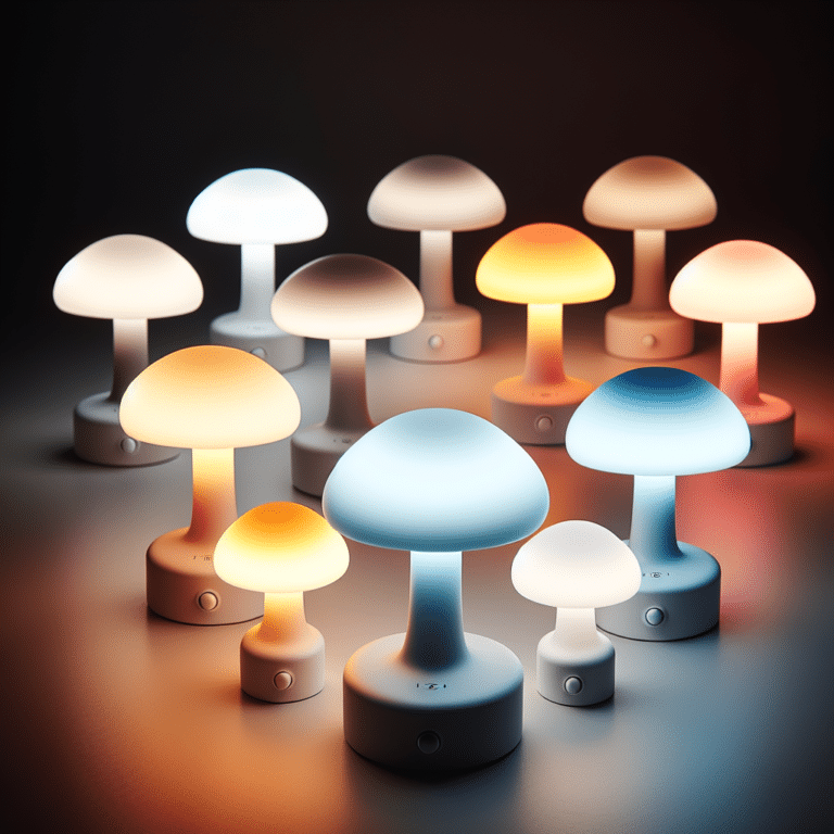 Mushroom Lamps with Color Temperature Control