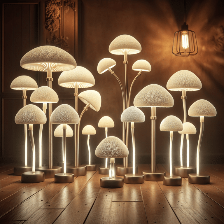 Mushroom Lamps that Mimic Daylight