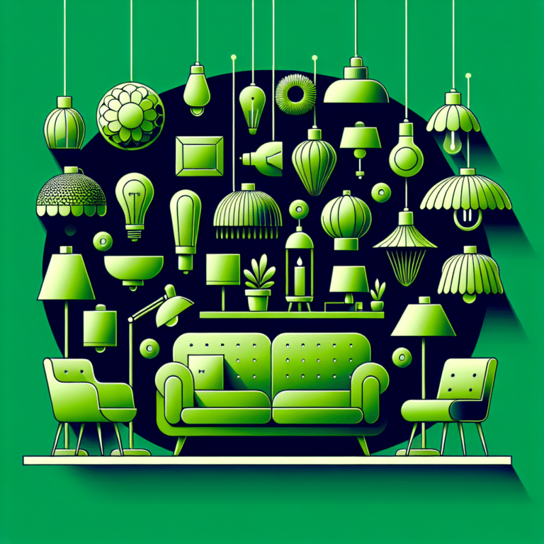 Green Living Room Lamp Ideas