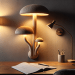 Modern DIY Mushroom Lamp Wall Decor