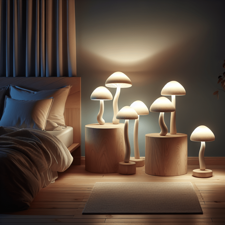 Low-Energy Mushroom Lamps for Bedrooms