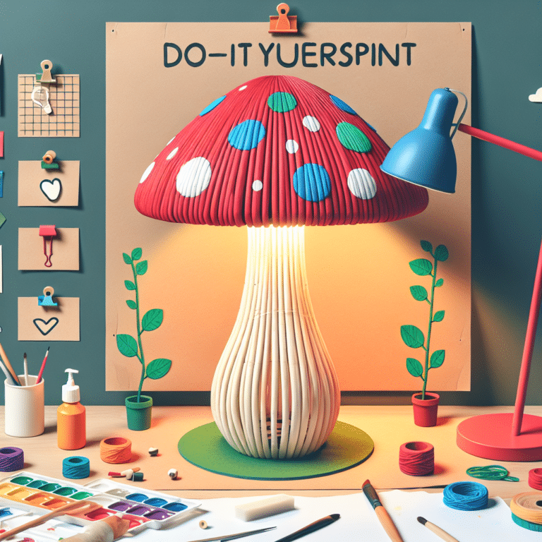 DIY Project: Creating a Space Efficient Mushroom Lamp