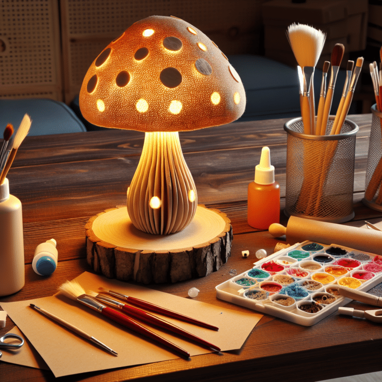 Make Your Own Decorative Mushroom Lamp