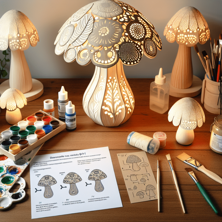 Make Your Own Decorative Mushroom Lamp
