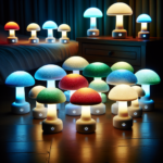 LED Mushroom Lamps with Sleep Mode