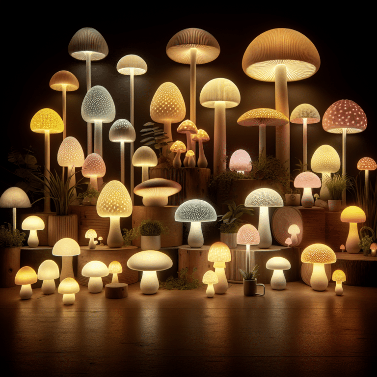 LED Mushroom Lamps for Eco Homes